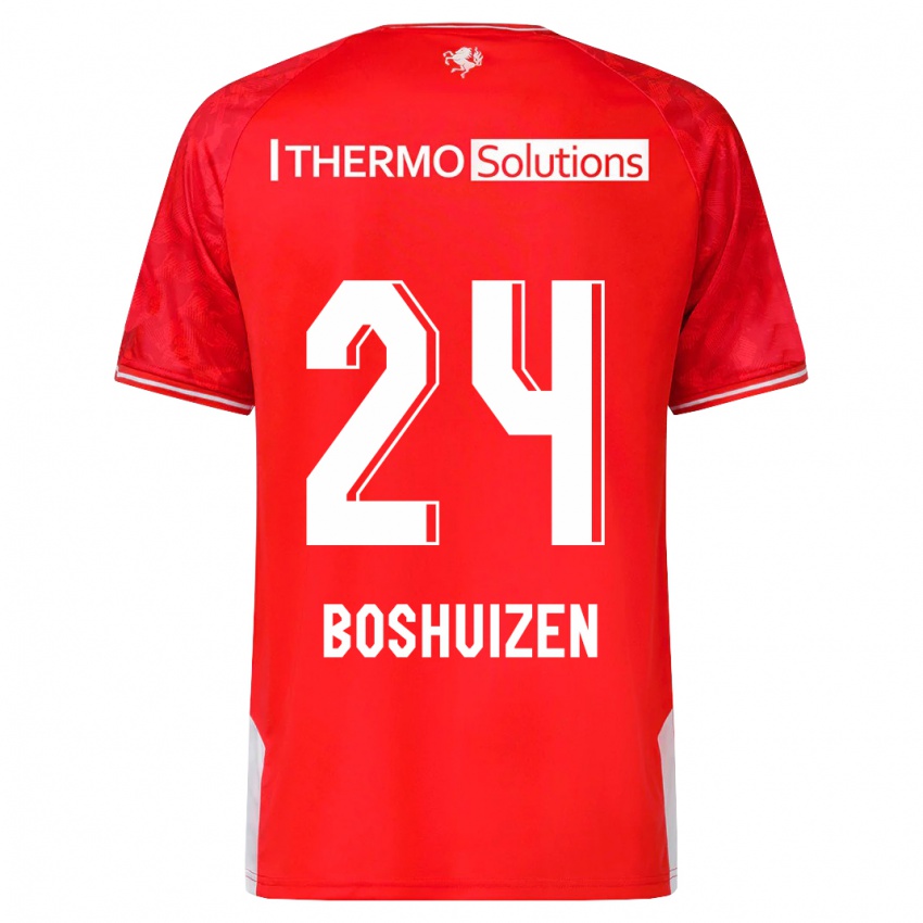 Herren Annouk Boshuizen #24 Rot Heimtrikot Trikot 2023/24 T-Shirt Schweiz