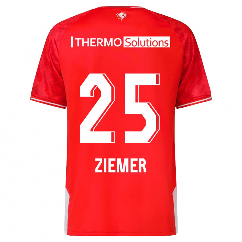 Herren Taylor Ziemer #25 Rot Heimtrikot Trikot 2023/24 T-Shirt Schweiz