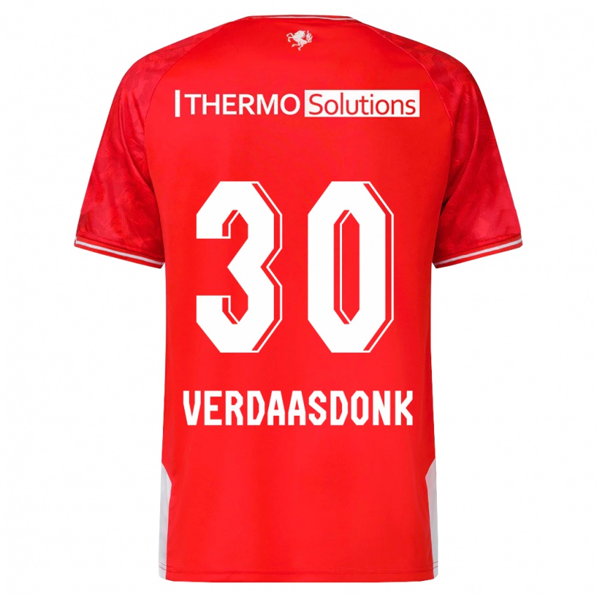 Herren Suus Verdaasdonk #30 Rot Heimtrikot Trikot 2023/24 T-Shirt Schweiz