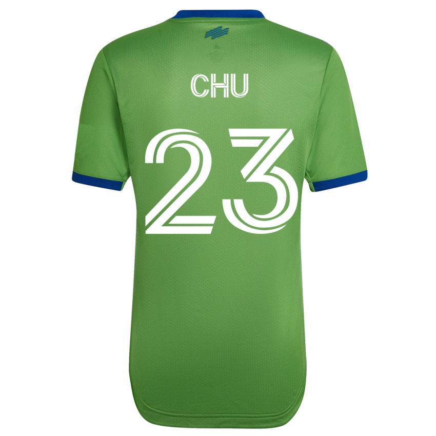 Herren Leo Chu #23 Grün Heimtrikot Trikot 2023/24 T-Shirt Schweiz