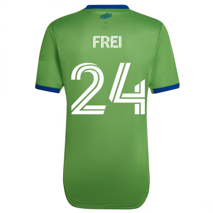 Herren Stefan Frei #24 Grün Heimtrikot Trikot 2023/24 T-Shirt Schweiz