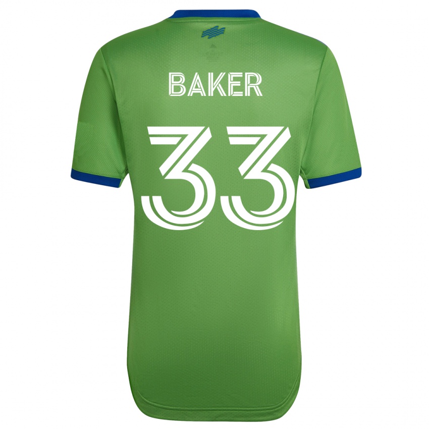 Herren Cody Baker #33 Grün Heimtrikot Trikot 2023/24 T-Shirt Schweiz