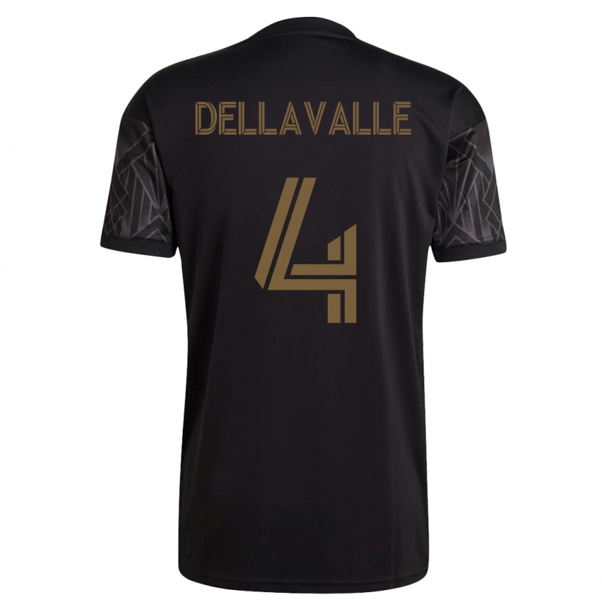 Herren Lorenzo Dellavalle #4 Schwarz Heimtrikot Trikot 2023/24 T-Shirt Schweiz