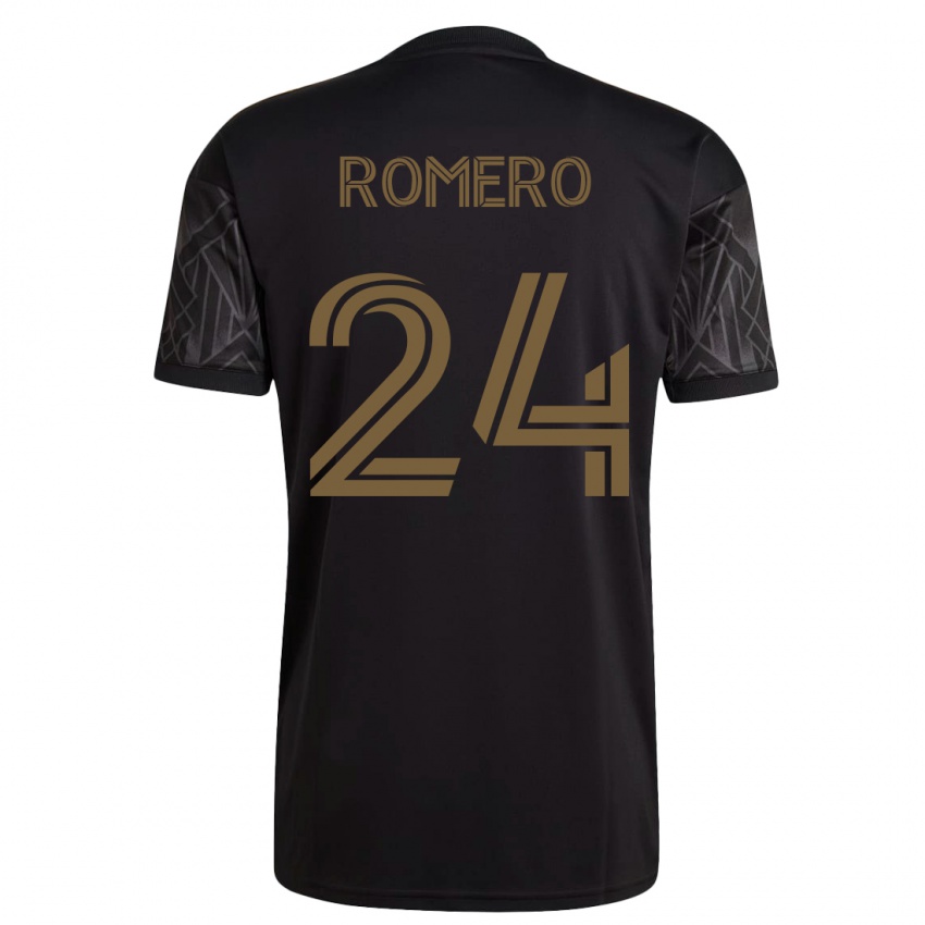 Herren Javen Romero #24 Schwarz Heimtrikot Trikot 2023/24 T-Shirt Schweiz