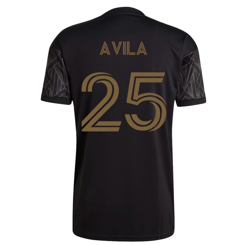 Herren Armando Avila #25 Schwarz Heimtrikot Trikot 2023/24 T-Shirt Schweiz