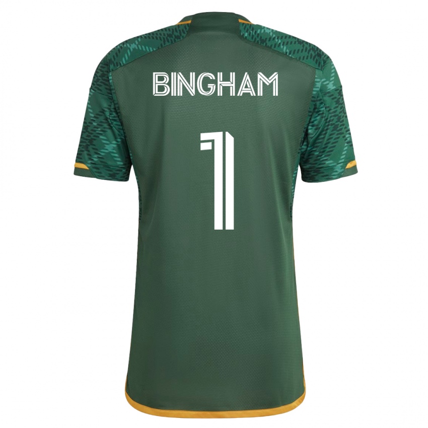 Herren David Bingham #1 Grün Heimtrikot Trikot 2023/24 T-Shirt Schweiz