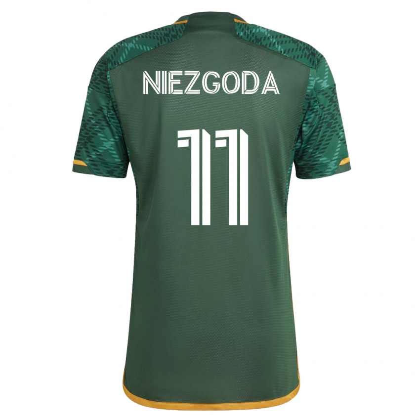 Herren Jaroslaw Niezgoda #11 Grün Heimtrikot Trikot 2023/24 T-Shirt Schweiz