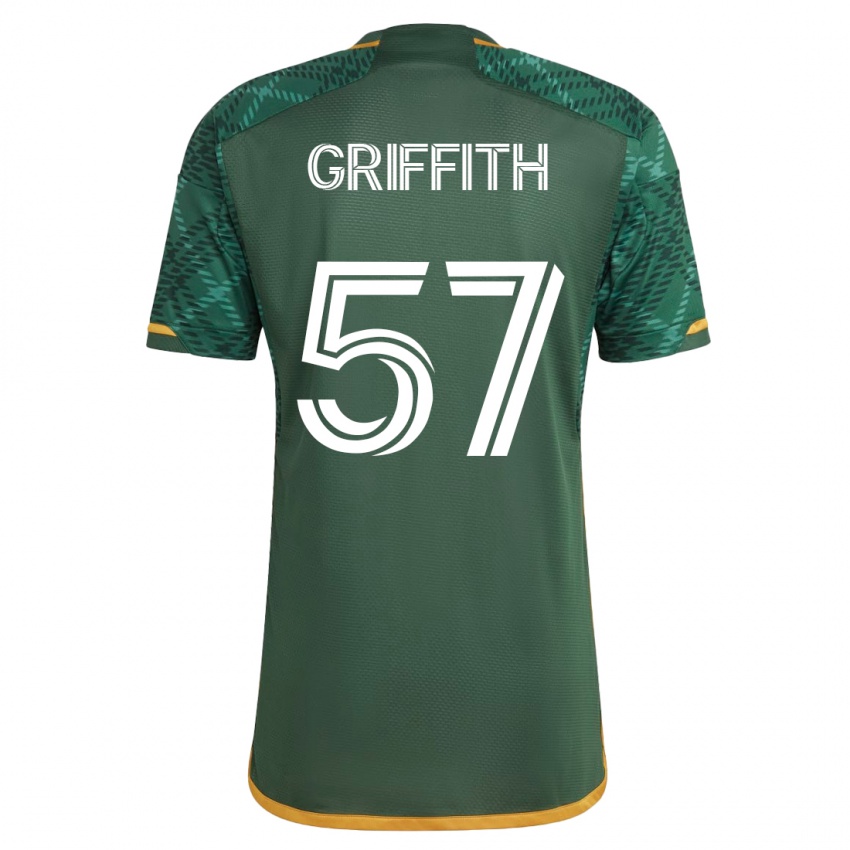 Herren Víctor Griffith #57 Grün Heimtrikot Trikot 2023/24 T-Shirt Schweiz