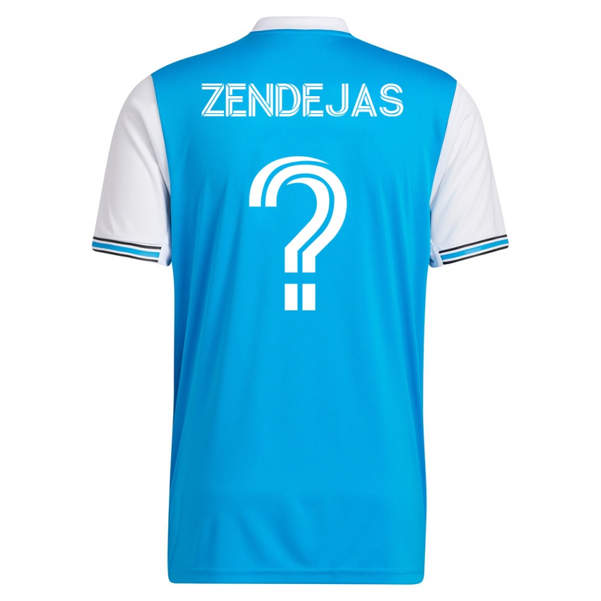 Herren Adrián Zendejas #0 Blau Heimtrikot Trikot 2023/24 T-Shirt Schweiz