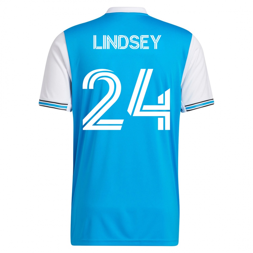 Herren Jaylin Lindsey #24 Blau Heimtrikot Trikot 2023/24 T-Shirt Schweiz