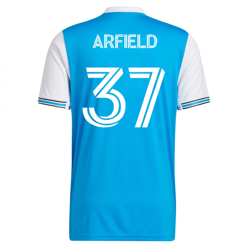 Herren Scott Arfield #37 Blau Heimtrikot Trikot 2023/24 T-Shirt Schweiz