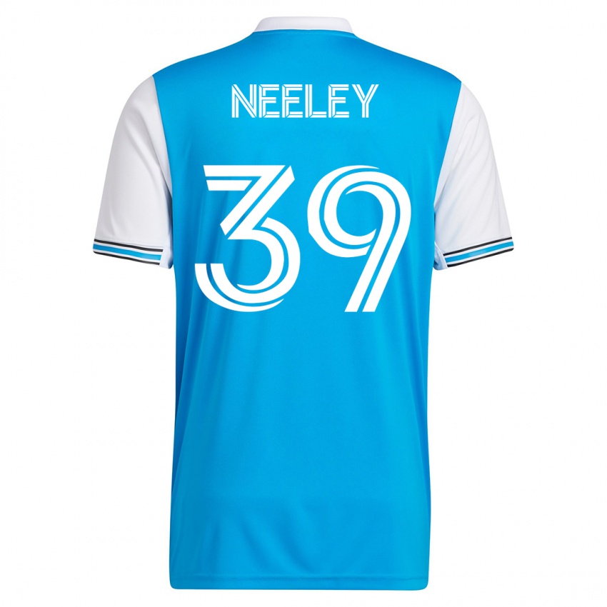 Herren Jack Neeley #39 Blau Heimtrikot Trikot 2023/24 T-Shirt Schweiz