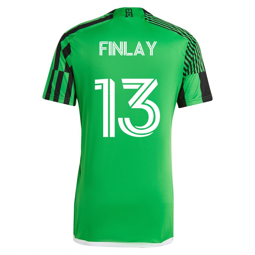 Herren Ethan Finlay #13 Grün Schwarz Heimtrikot Trikot 2023/24 T-Shirt Schweiz