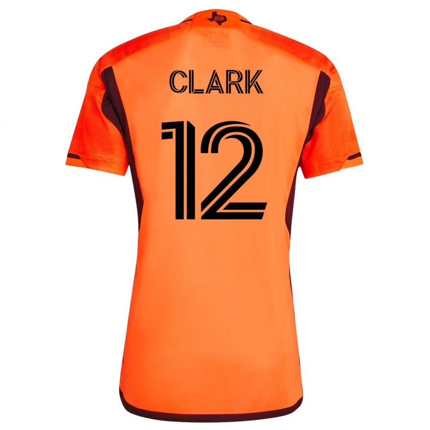 Herren Steve Clark #12 Orangefarben Heimtrikot Trikot 2023/24 T-Shirt Schweiz