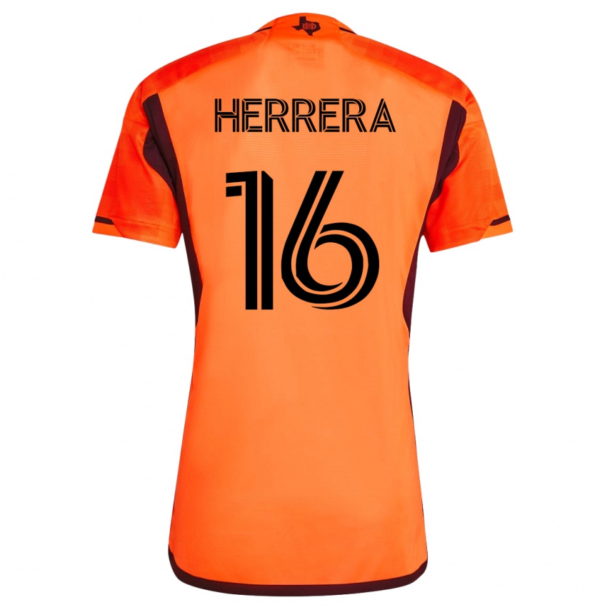 Herren Hector Herrera #16 Orangefarben Heimtrikot Trikot 2023/24 T-Shirt Schweiz