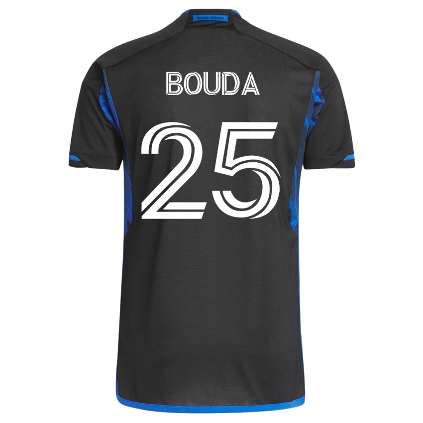Herren Ousseni Bouda #25 Blau Schwarz Heimtrikot Trikot 2023/24 T-Shirt Schweiz