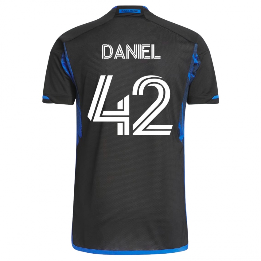 Herren Daniel #42 Blau Schwarz Heimtrikot Trikot 2023/24 T-Shirt Schweiz