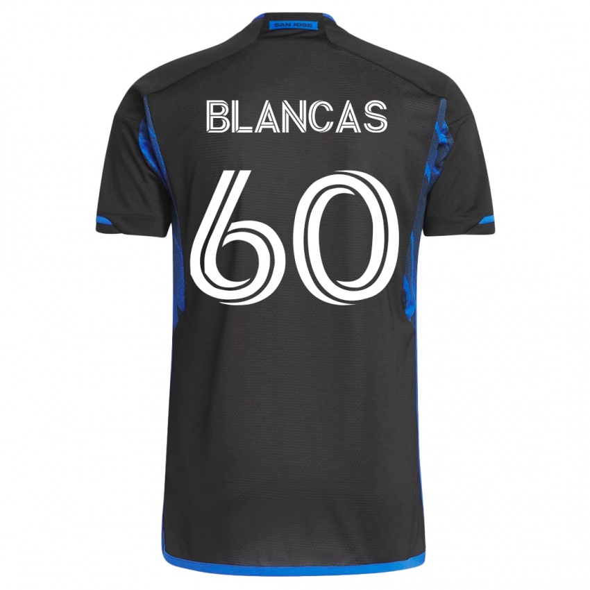 Herren Eduardo Blancas #60 Blau Schwarz Heimtrikot Trikot 2023/24 T-Shirt Schweiz