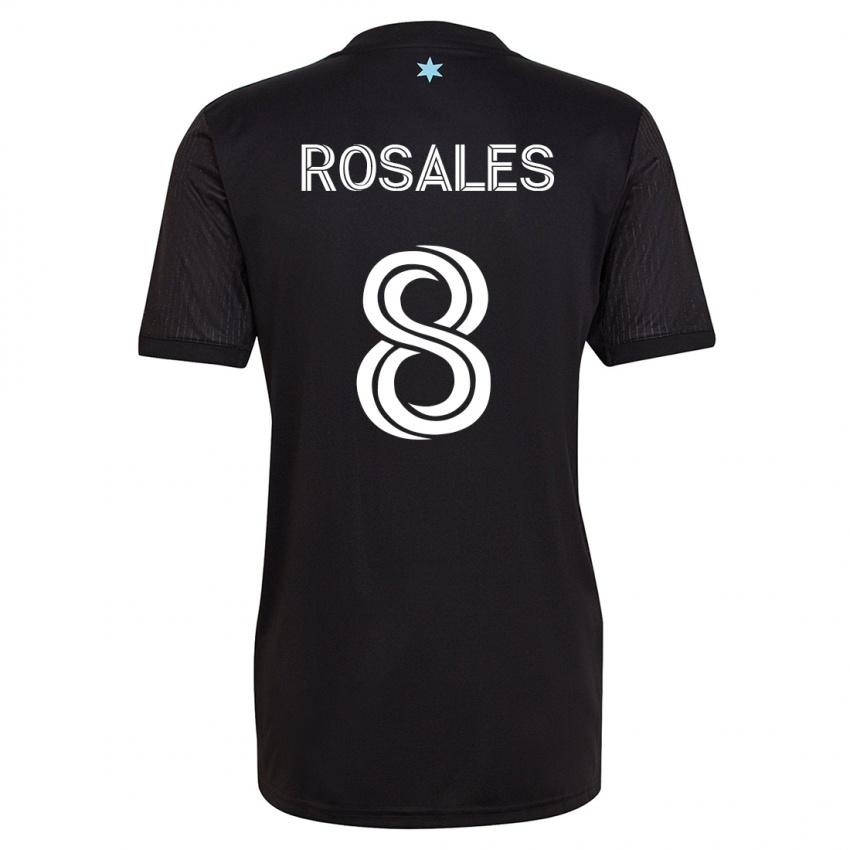 Herren Joseph Rosales #8 Schwarz Heimtrikot Trikot 2023/24 T-Shirt Schweiz