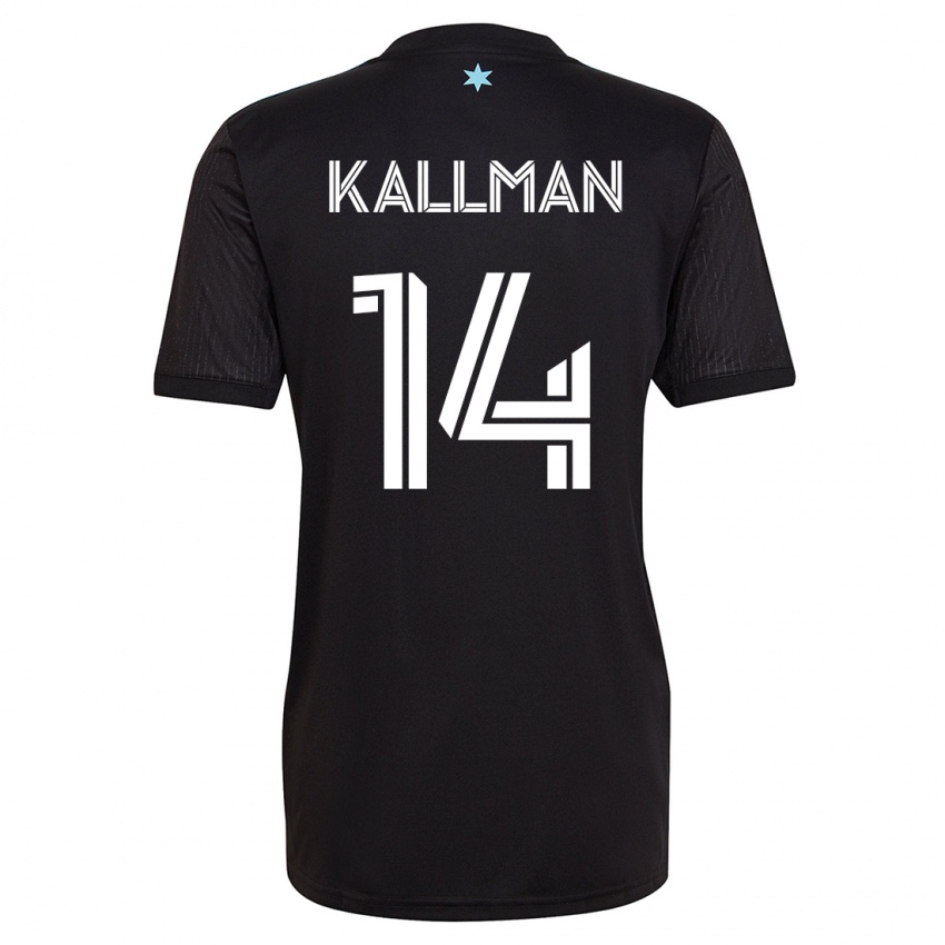 Herren Brent Kallman #14 Schwarz Heimtrikot Trikot 2023/24 T-Shirt Schweiz
