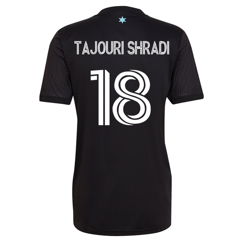 Herren Ismael Tajouri-Shradi #18 Schwarz Heimtrikot Trikot 2023/24 T-Shirt Schweiz