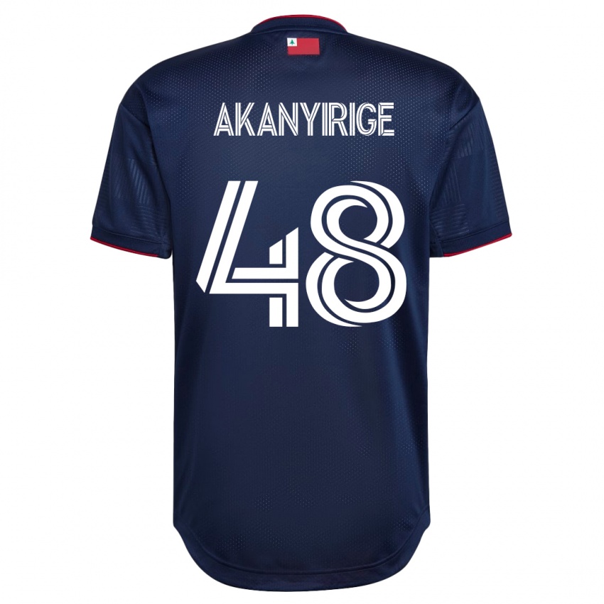 Herren Jacob Akanyirige #48 Marine Heimtrikot Trikot 2023/24 T-Shirt Schweiz