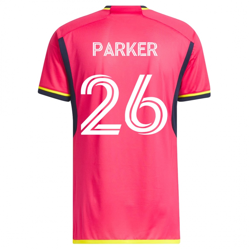 Herren Tim Parker #26 Rosa Heimtrikot Trikot 2023/24 T-Shirt Schweiz
