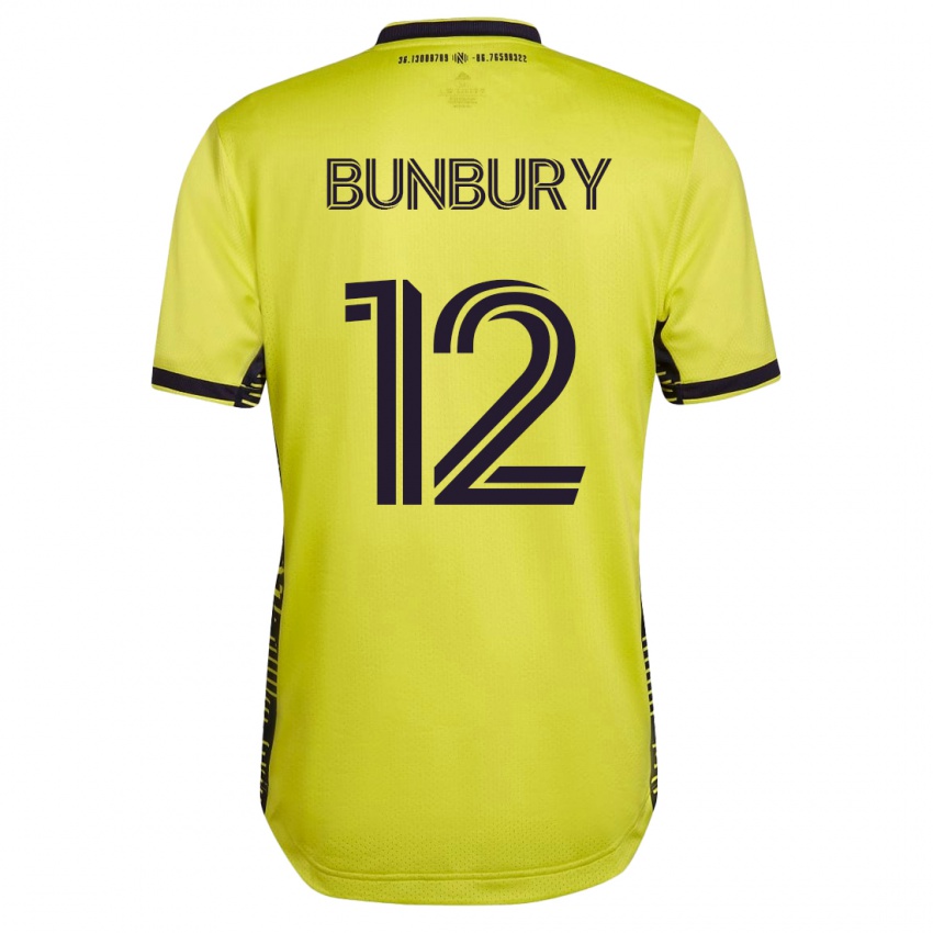 Herren Teal Bunbury #12 Gelb Heimtrikot Trikot 2023/24 T-Shirt Schweiz