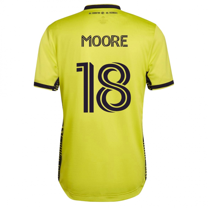 Herren Shaq Moore #18 Gelb Heimtrikot Trikot 2023/24 T-Shirt Schweiz