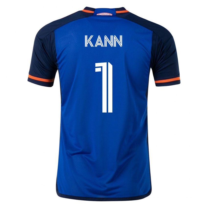 Herren Alec Kann #1 Blau Heimtrikot Trikot 2023/24 T-Shirt Schweiz