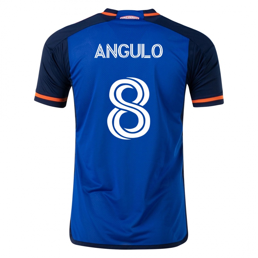 Herren Marco Angulo #8 Blau Heimtrikot Trikot 2023/24 T-Shirt Schweiz