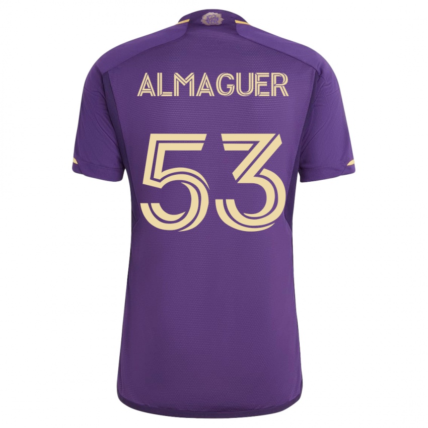 Herren Jorge Almaguer #53 Violett Heimtrikot Trikot 2023/24 T-Shirt Schweiz