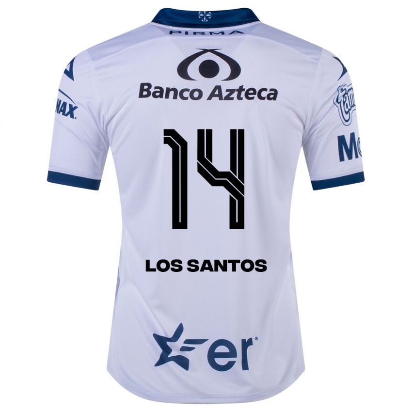 Herren Lucas De Los Santos #14 Weiß Heimtrikot Trikot 2023/24 T-Shirt Schweiz