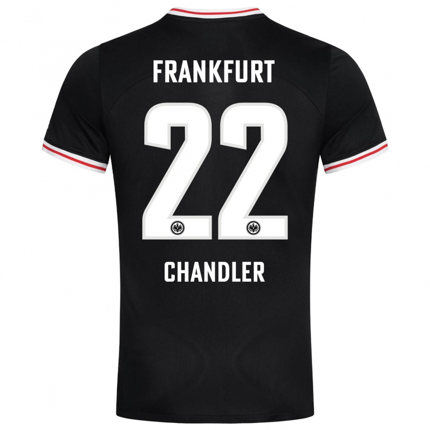 Herren Timothy Chandler #22 Schwarz Auswärtstrikot Trikot 2023/24 T-Shirt Schweiz