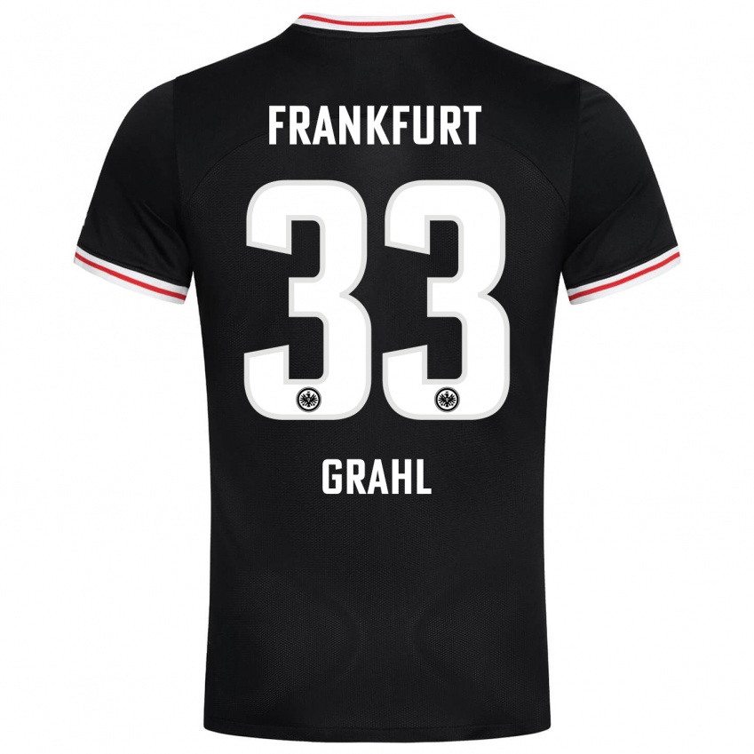 Herren Jens Grahl #33 Schwarz Auswärtstrikot Trikot 2023/24 T-Shirt Schweiz