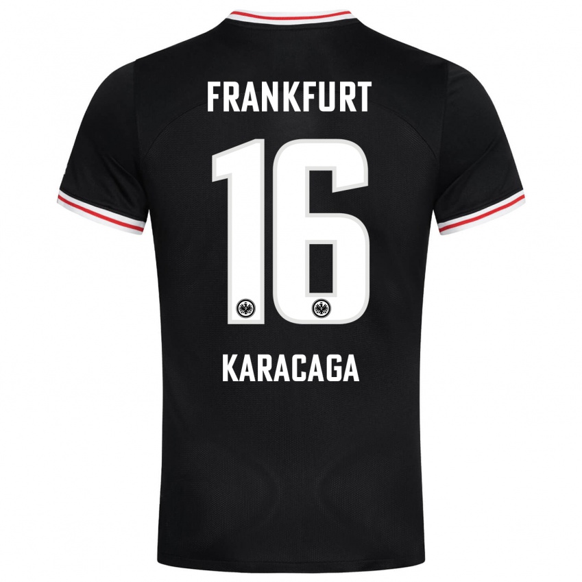 Herren Tom Karacaga #16 Schwarz Auswärtstrikot Trikot 2023/24 T-Shirt Schweiz