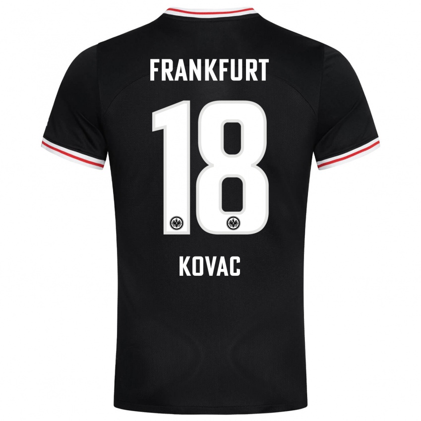 Herren Niko Kovac #18 Schwarz Auswärtstrikot Trikot 2023/24 T-Shirt Schweiz