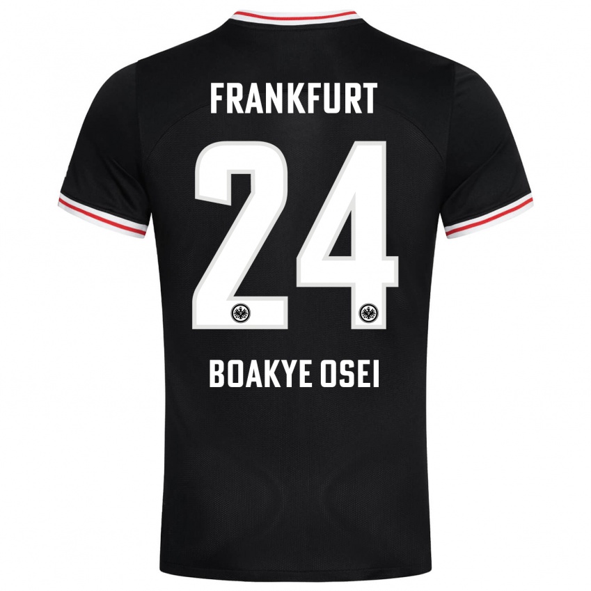 Herren Derek Boakye-Osei #24 Schwarz Auswärtstrikot Trikot 2023/24 T-Shirt Schweiz