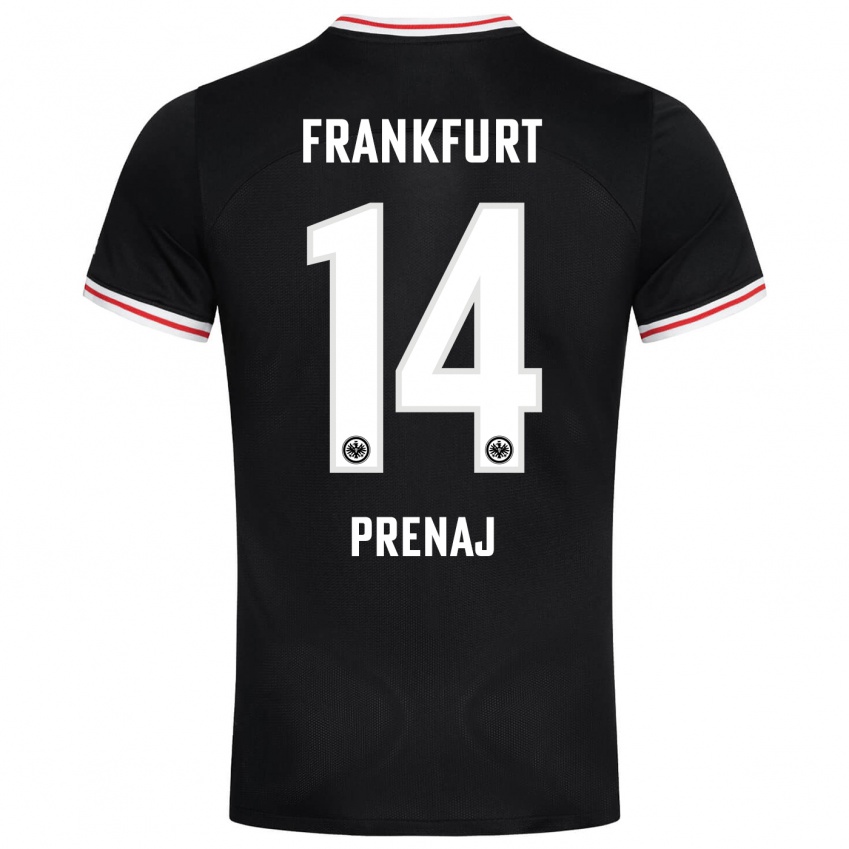 Herren Christian Prenaj #14 Schwarz Auswärtstrikot Trikot 2023/24 T-Shirt Schweiz