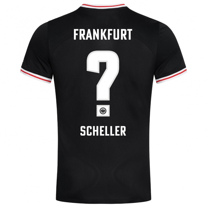 Herren Niklas Scheller #0 Schwarz Auswärtstrikot Trikot 2023/24 T-Shirt Schweiz