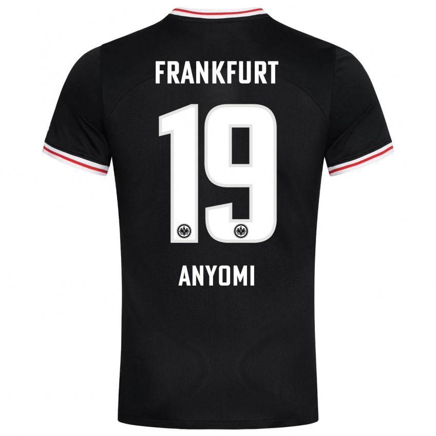 Herren Nicole Anyomi #19 Schwarz Auswärtstrikot Trikot 2023/24 T-Shirt Schweiz