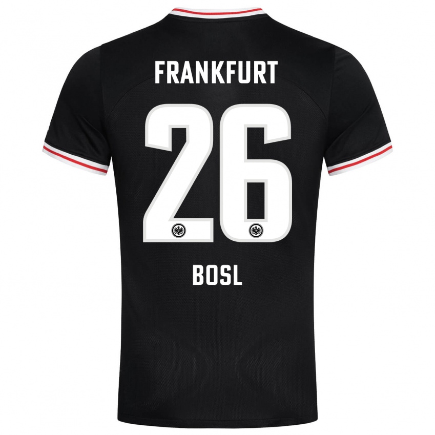 Herren Cara Bosl #26 Schwarz Auswärtstrikot Trikot 2023/24 T-Shirt Schweiz