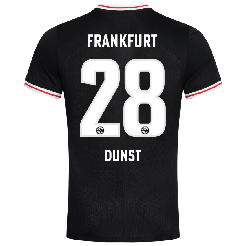 Herren Barbara Dunst #28 Schwarz Auswärtstrikot Trikot 2023/24 T-Shirt Schweiz