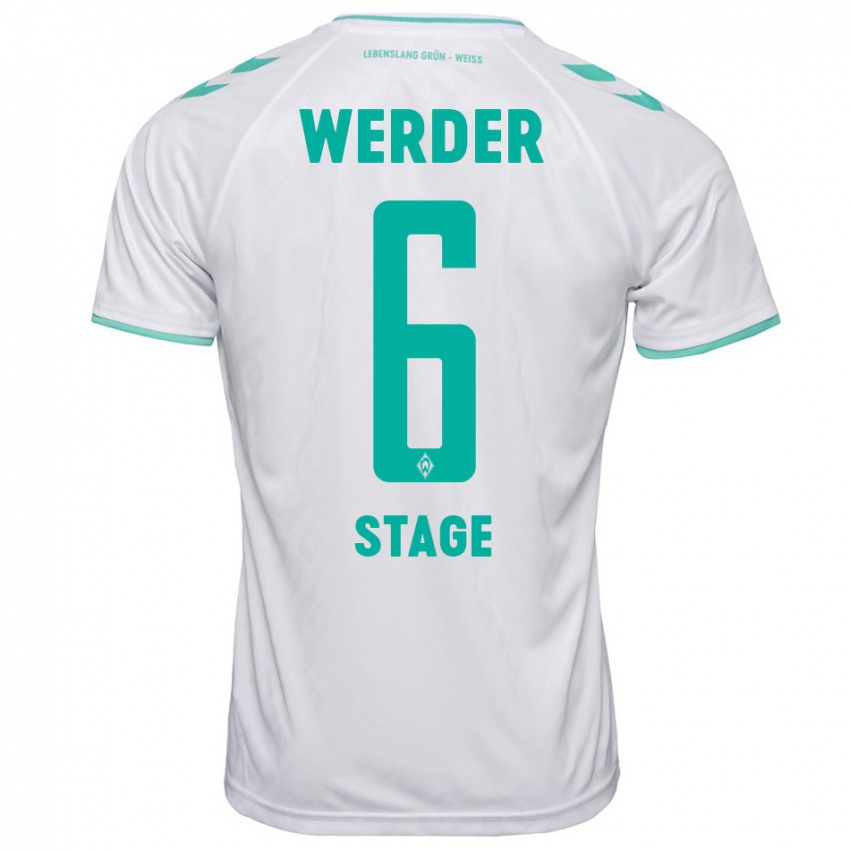 Herren Jens Stage #6 Weiß Auswärtstrikot Trikot 2023/24 T-Shirt Schweiz