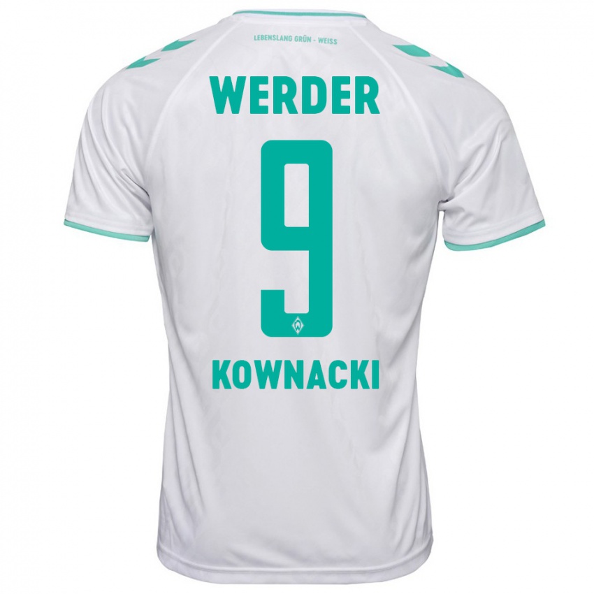 Herren Dawid Kownacki #9 Weiß Auswärtstrikot Trikot 2023/24 T-Shirt Schweiz