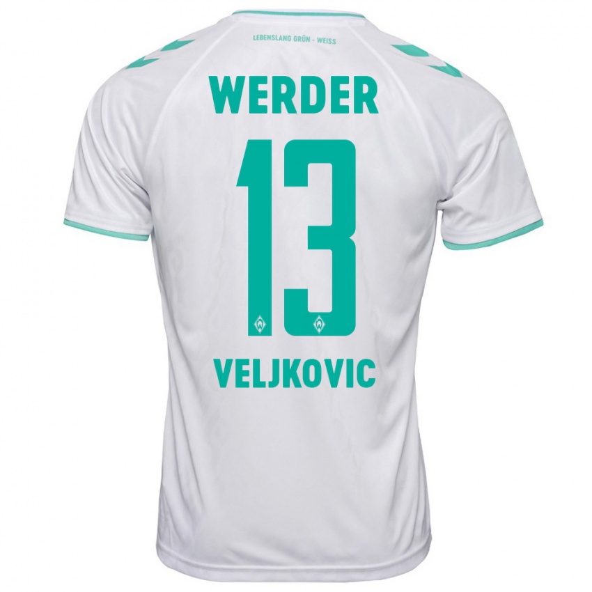 Herren Milos Veljkovic #13 Weiß Auswärtstrikot Trikot 2023/24 T-Shirt Schweiz