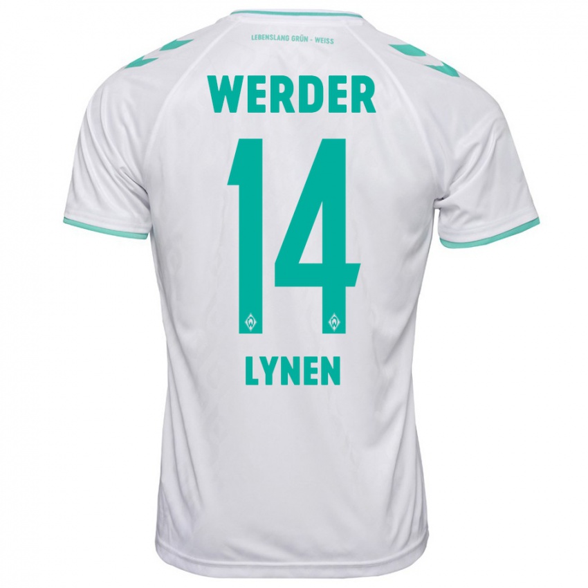 Herren Senne Lynen #14 Weiß Auswärtstrikot Trikot 2023/24 T-Shirt Schweiz