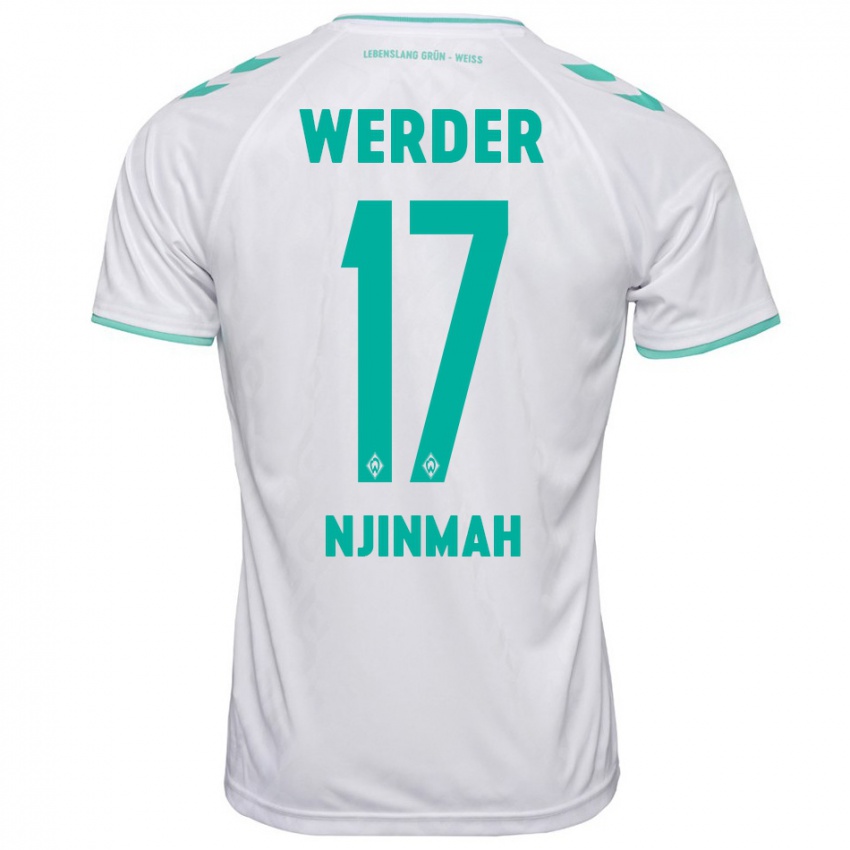 Herren Justin Njinmah #17 Weiß Auswärtstrikot Trikot 2023/24 T-Shirt Schweiz