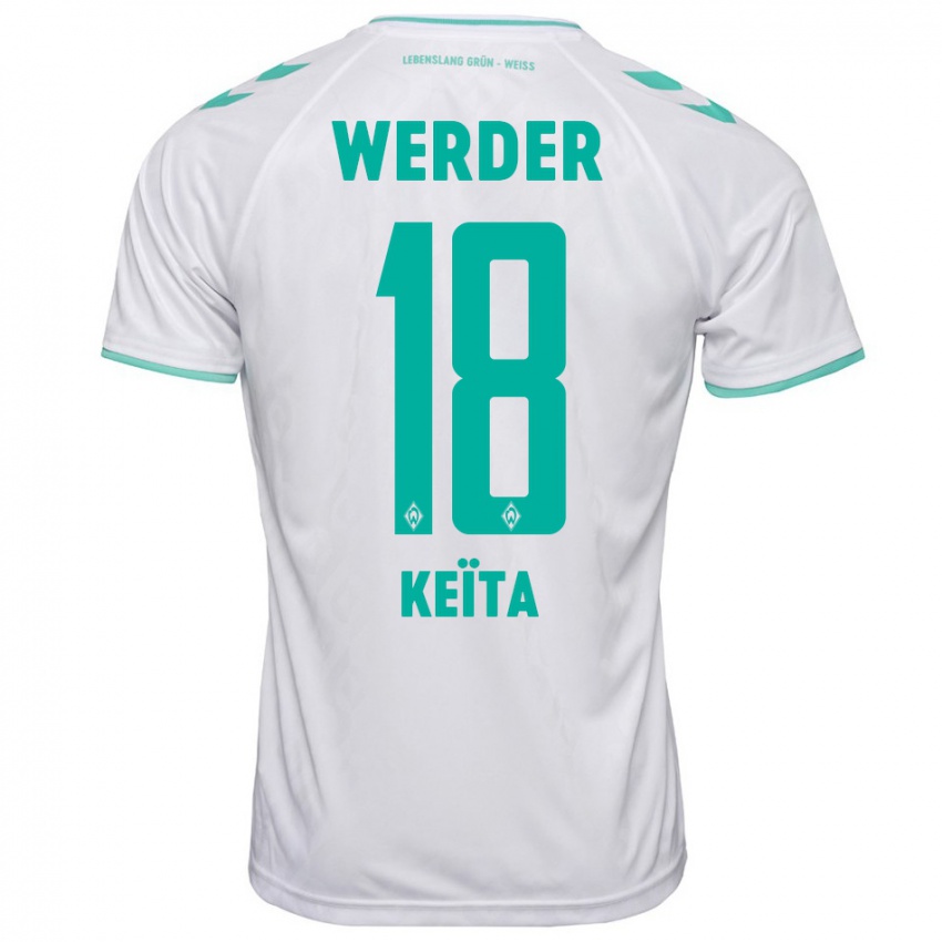 Herren Naby Keïta #18 Weiß Auswärtstrikot Trikot 2023/24 T-Shirt Schweiz