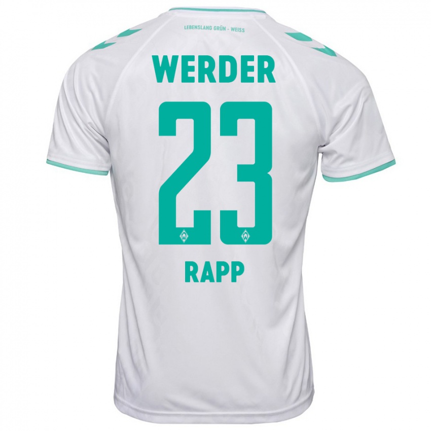 Herren Nicolai Rapp #23 Weiß Auswärtstrikot Trikot 2023/24 T-Shirt Schweiz